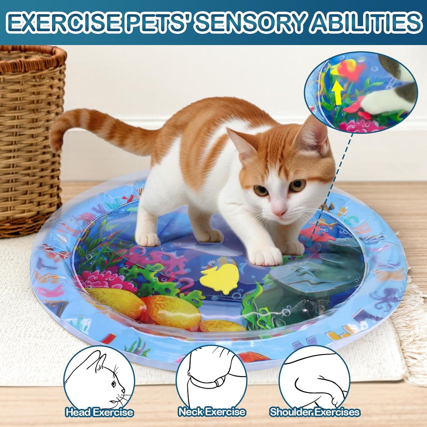 Cooling Water Sensory Play Mat for Cats & Dogs