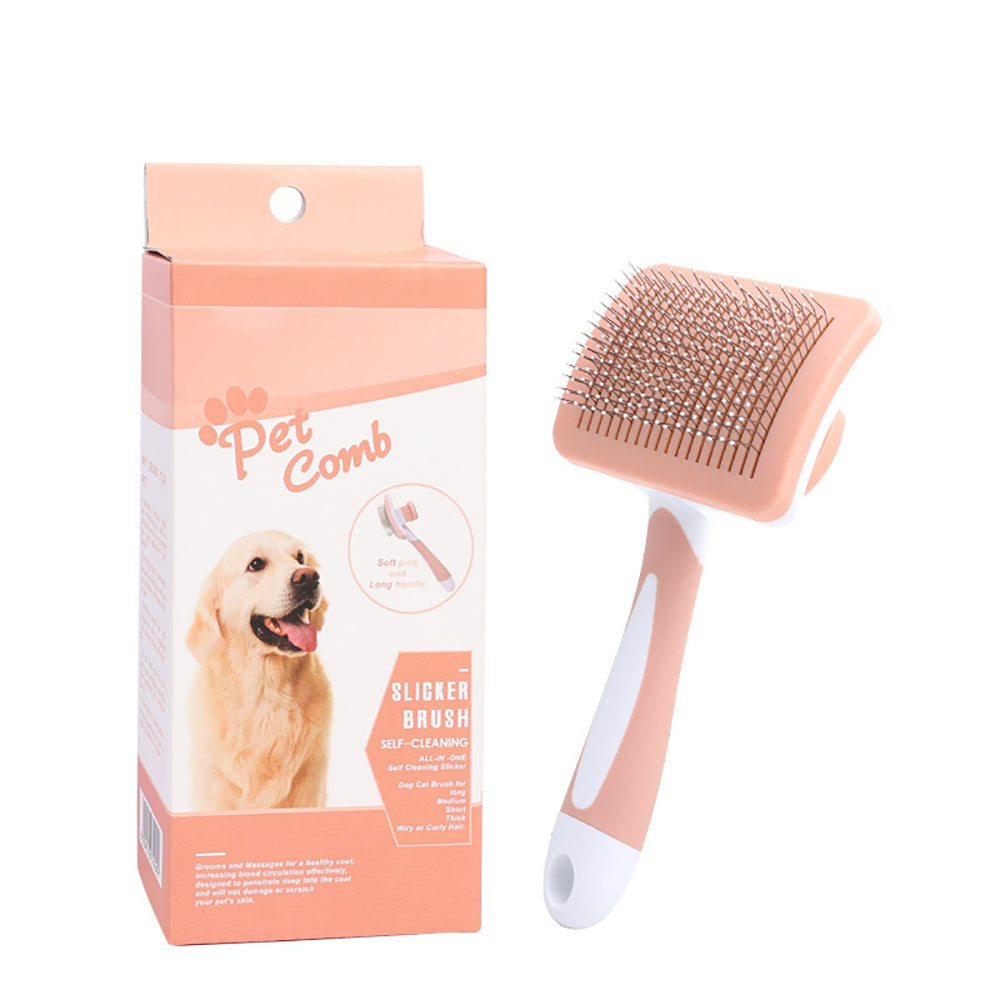 Self-Cleaning Slicker Brush for Dogs & Cats