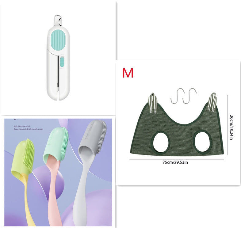 LED Pet Nail Clippers – Safe Trimmer for Dogs & Cats with Cut-Hole Design