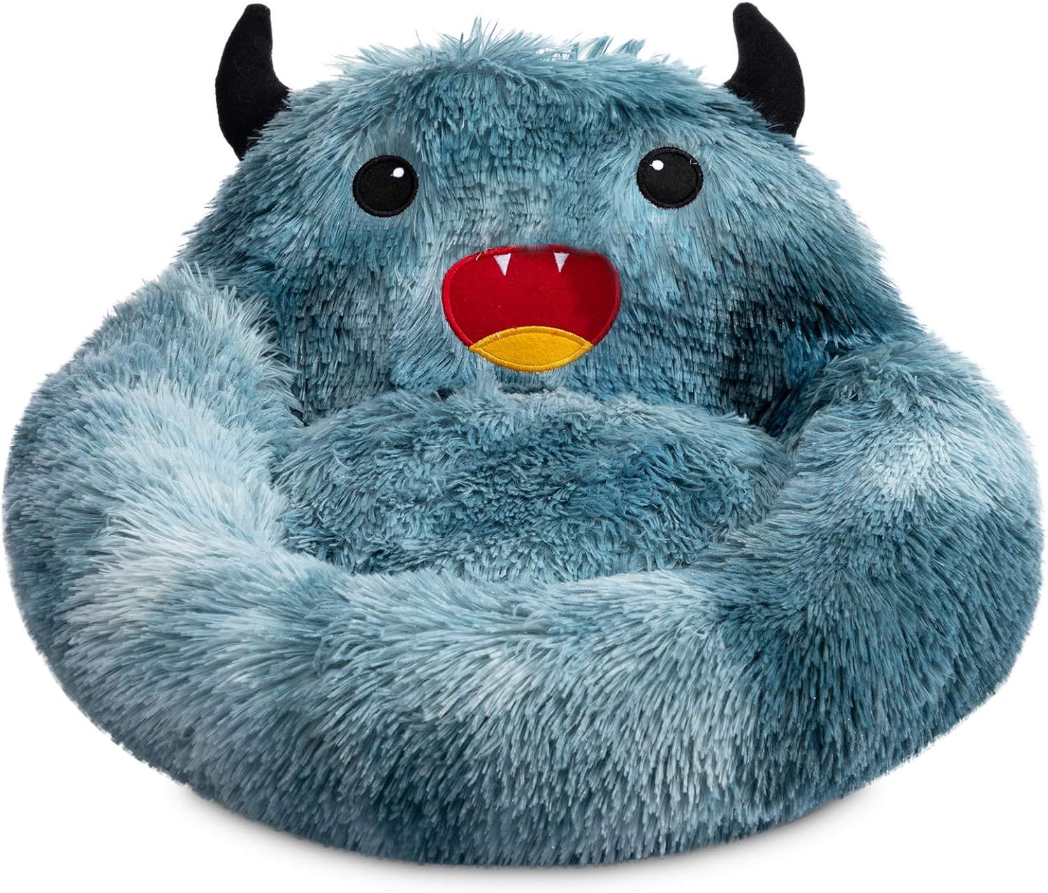 Self-Warming Donut Pet Bed Round Faux Fur