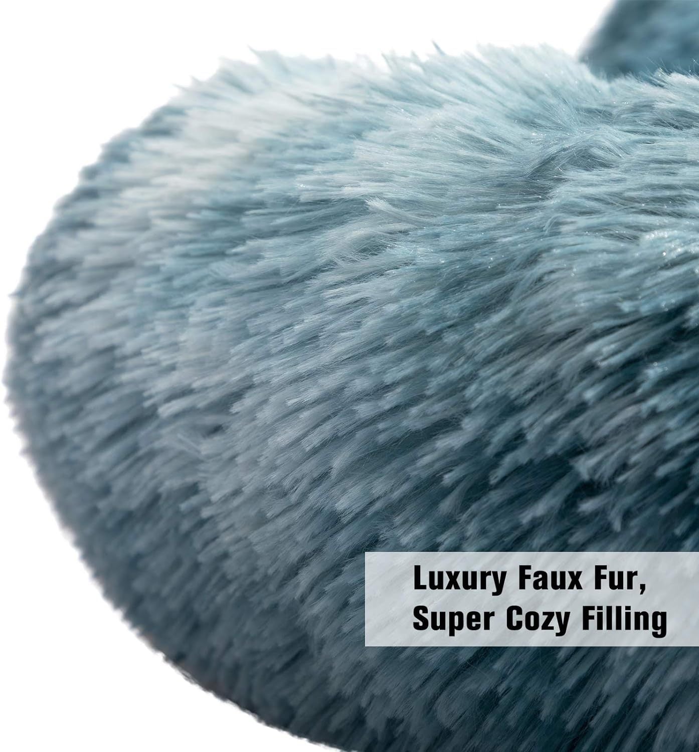 Self-Warming Donut Pet Bed Round Faux Fur