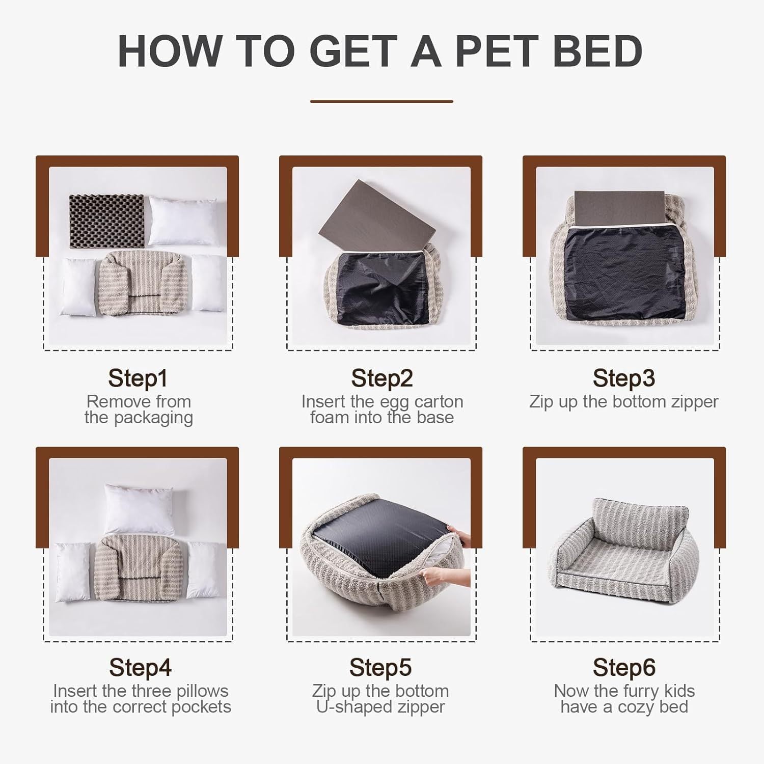 Mewoo Orthopedic Cat Couch For Indoor Cats