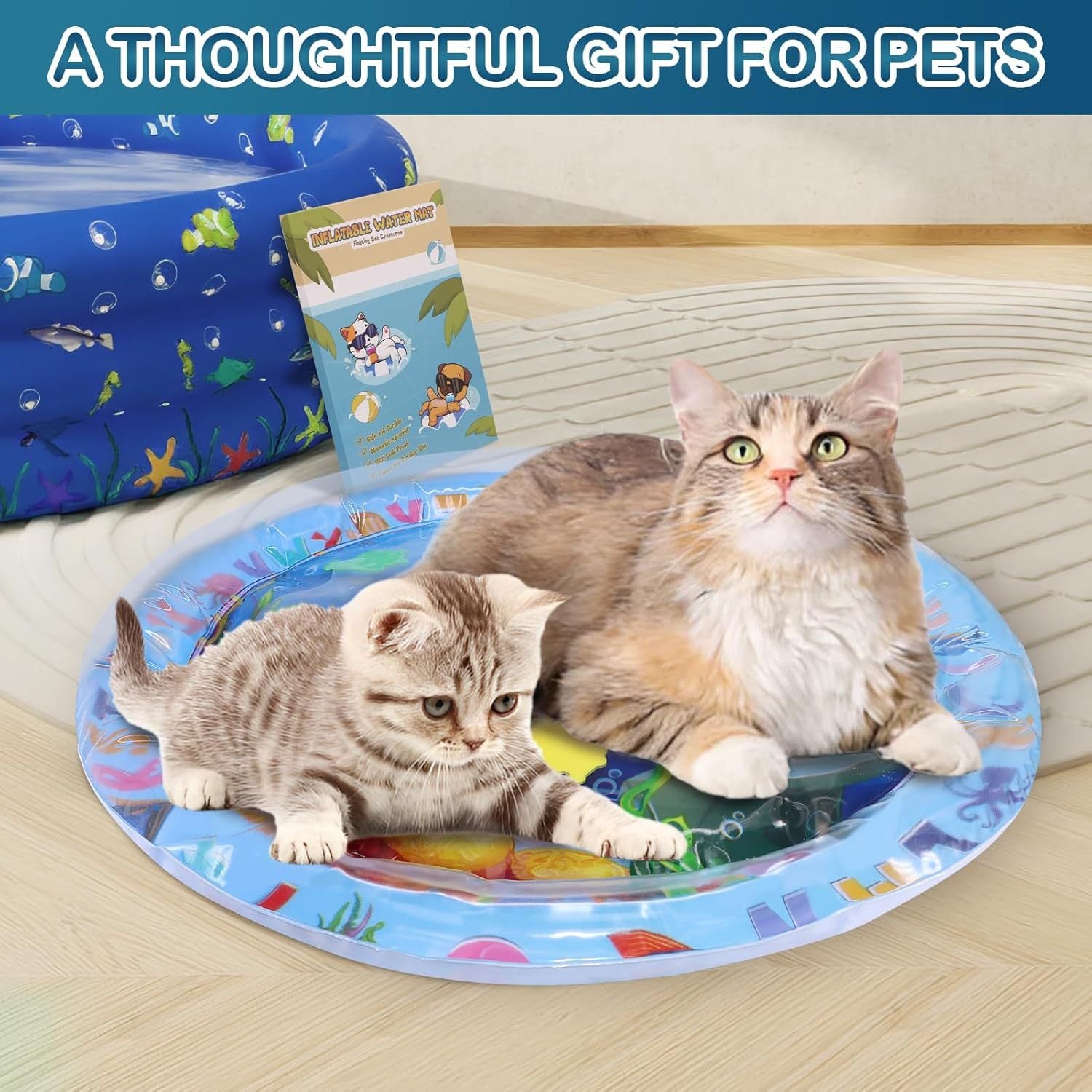 Cooling Water Sensory Play Mat for Cats & Dogs