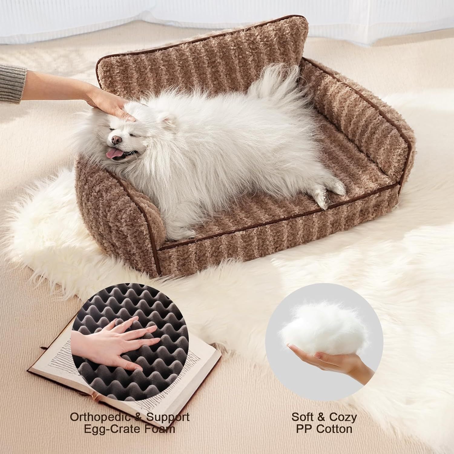 Mewoo Orthopedic Cat Couch For Indoor Cats