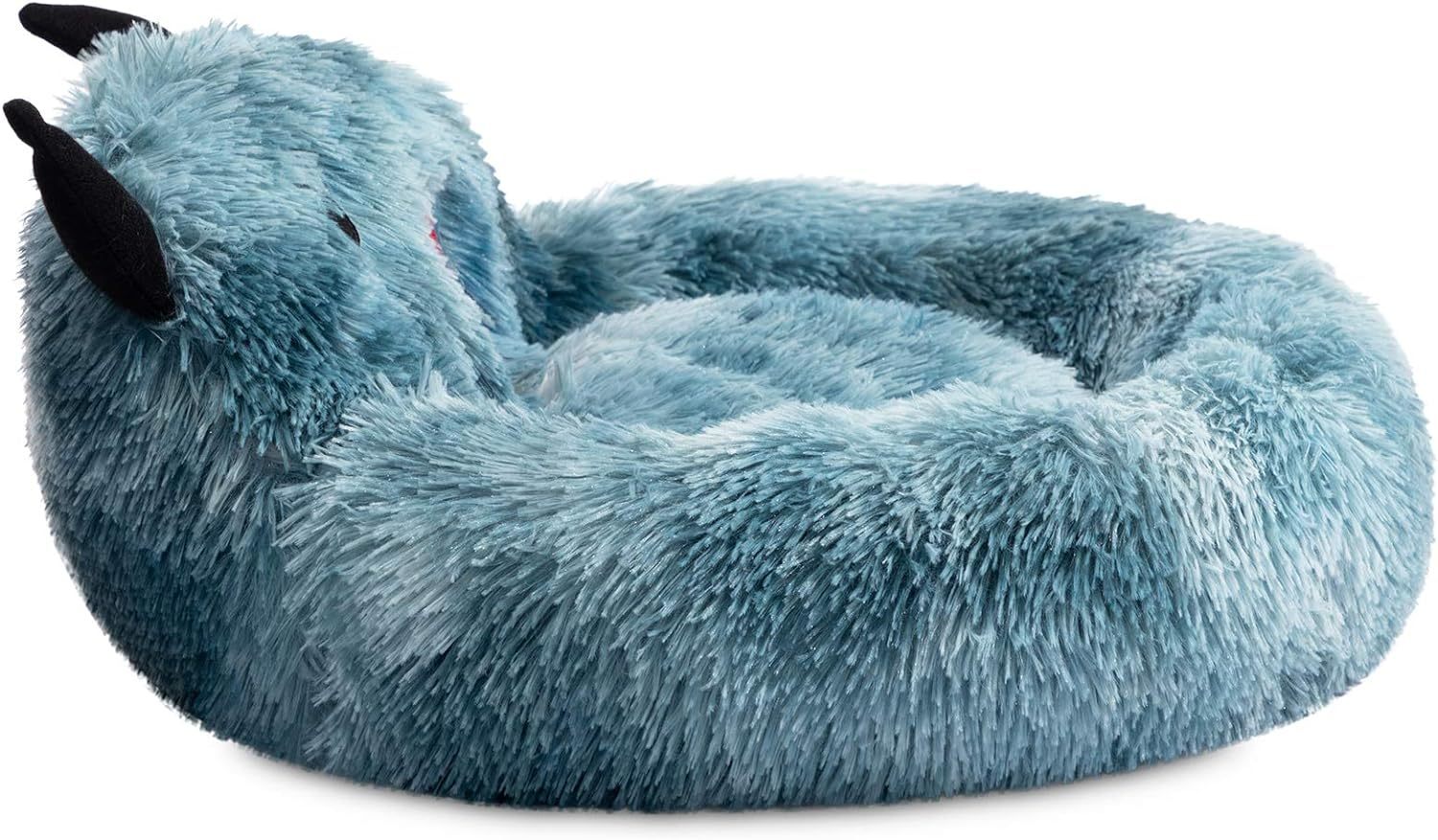 Self-Warming Donut Pet Bed Round Faux Fur