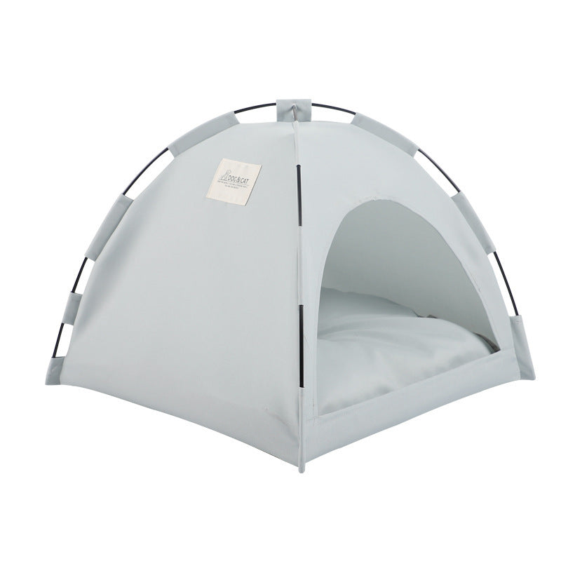 Portable Pet Tent Bed – Cooling Cat Nest & Cushioned Dog House