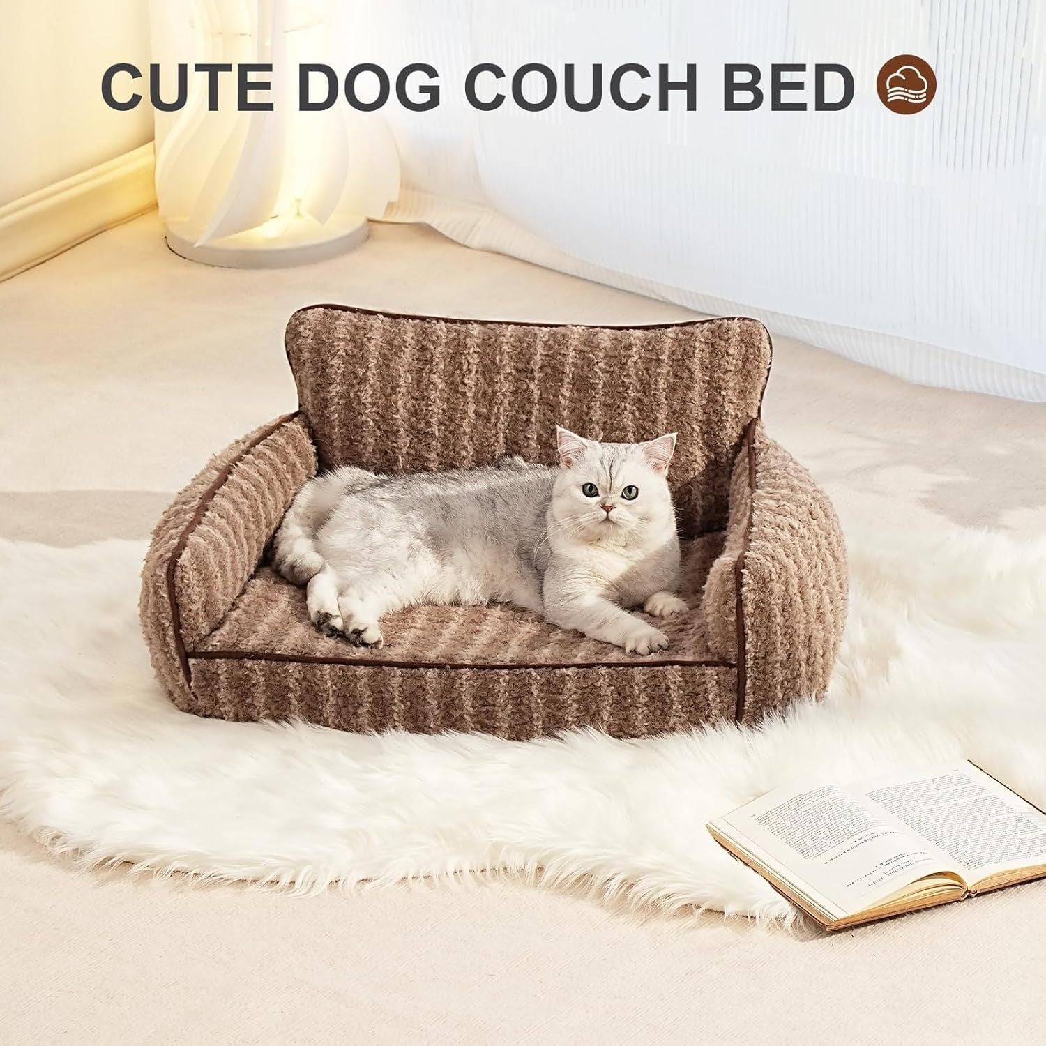 Mewoo Orthopedic Cat Couch For Indoor Cats