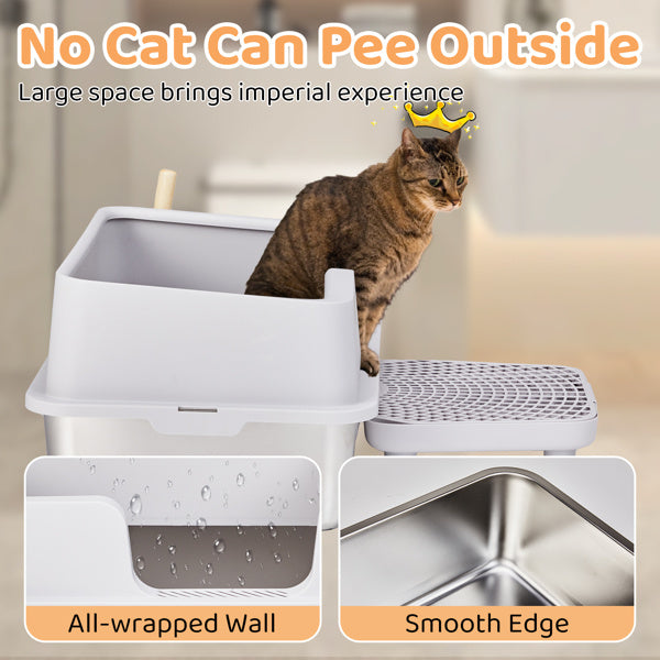 Stainless Steel Cat Litter Box
