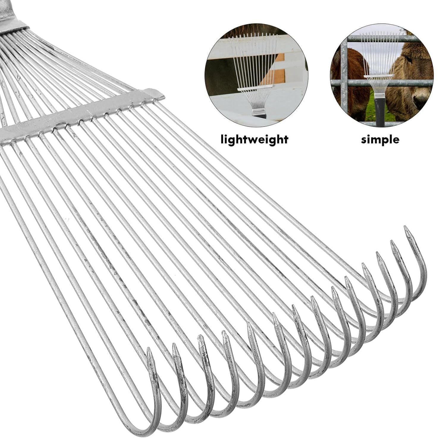 Pet Dematting Rake Comb – Undercoat Grooming Brush for Dogs & Horses