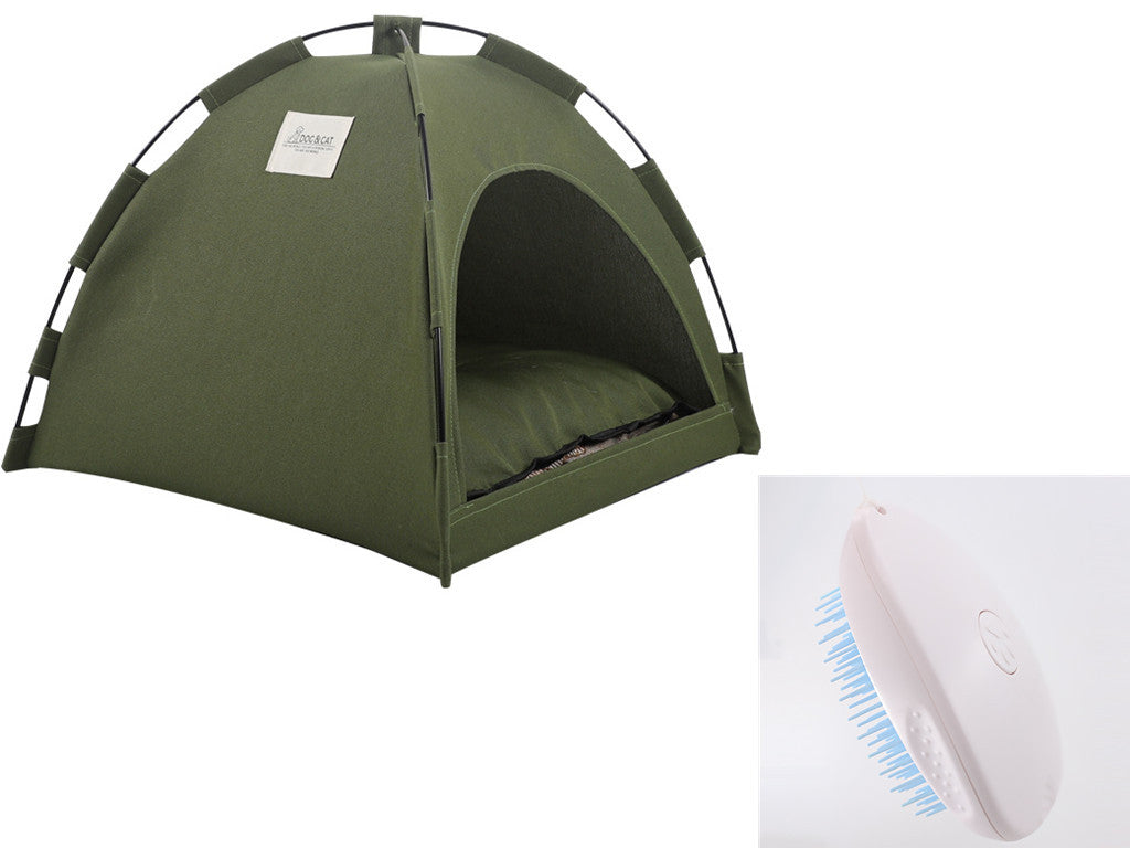 Portable Pet Tent Bed – Cooling Cat Nest & Cushioned Dog House